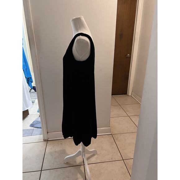 Diane Von Furstenberg Elisano One Shoulder Silk Velvet Bubble Dress Black Sz.4 - Picture 6 of 9